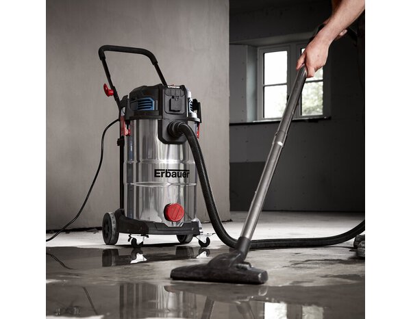 Aspirateur eau et poussière 40L 1400W - H.95 x l.66,1 x L.41,14 cm - Erbauer - Brico Dépôt