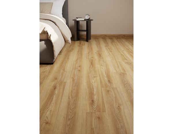 Sol stratifié à clipser 7 mm AC3 chêne naturel mat CIANA NAT - 138,3 x 19,3 cm - Cooke and Lewis - Brico Dépôt