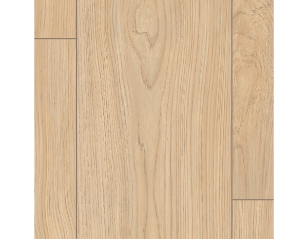 Sol stratifié à clipser AC5 Ep.8 mm beige effet bois ECANAT - L.129,2 x l.19,3 cm - Brico Dépôt