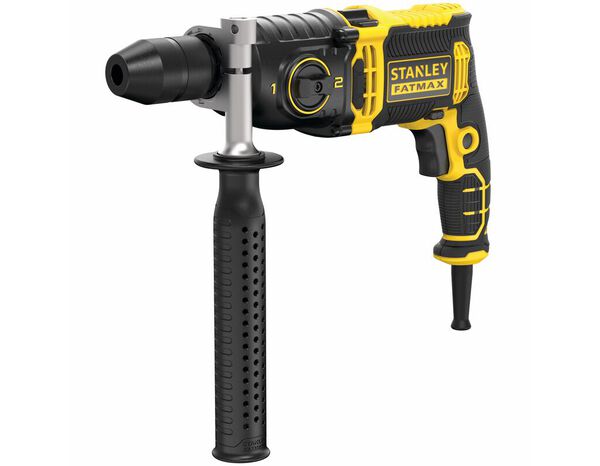 Perceuse à percussion filaire 2 vitesses 1100W SFM, mandrin 13 mm - Stanley Fatmax - Brico Dépôt