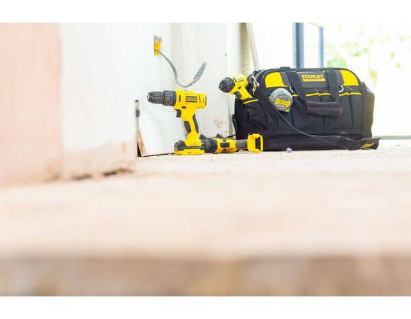 Perceuse à percussion 10.8 V 1.5 Ah - Stanley Fatmax - Brico Dépôt