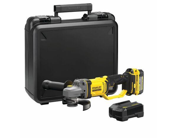Meuleuse sans fil 125 mm 18 V  + batterie 4 Ah - Stanley Fatmax - Brico Dépôt