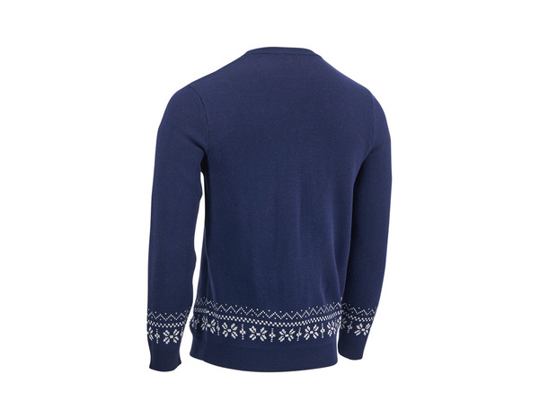 Pull de noël 2025 bleu motif sapin Brico Dépôt - M - Brico Dépôt