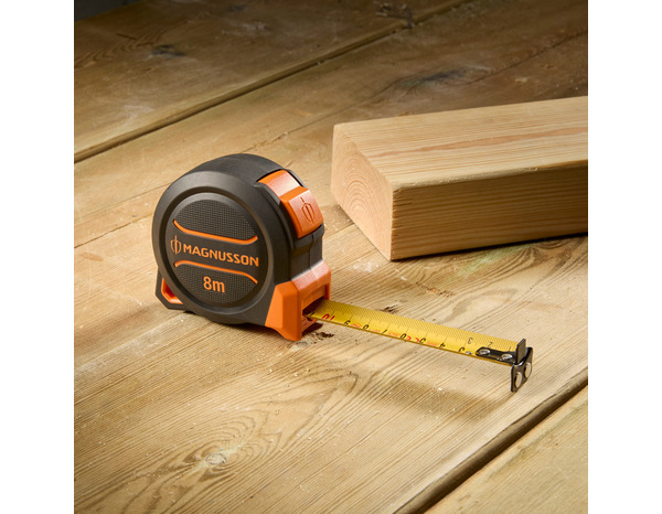 Lot de 2 mètres rubans 5m et 8 m avec crochet magnétique - MAGNUSSON - Brico Dépôt