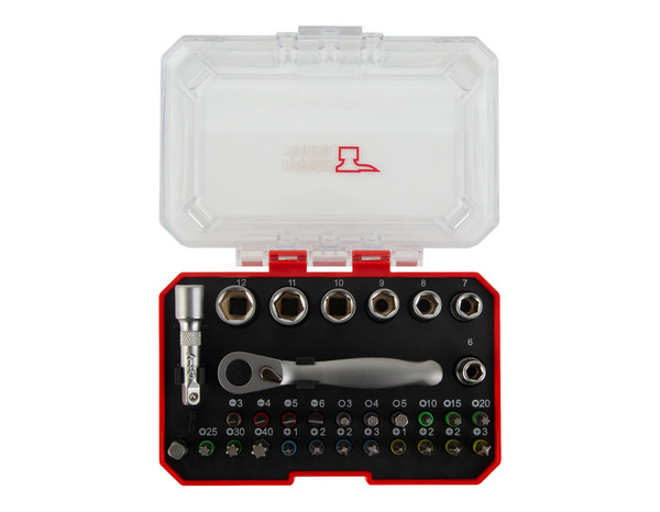 Coffret à douilles acier chrome vanadium 31 pièces - Forge steel - Brico Dépôt