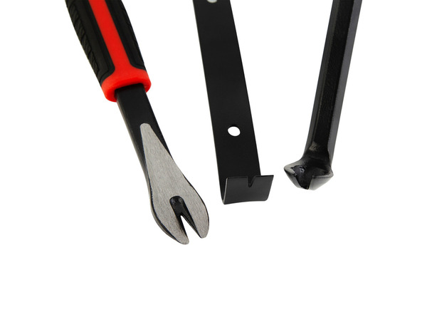 Kit de décoffrage, leviers 30 et 90 cm acier forgé - noir et rouge - Forge steel - Brico Dépôt