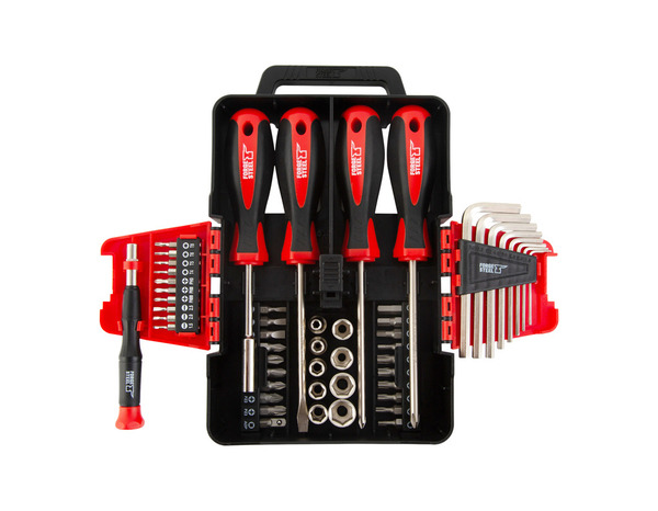 Mallette outils multifonctions 52 pièces - Forge steel - Brico Dépôt