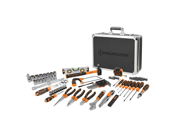 Mallette d'outils à main mixtes 122 pièces - MAGNUSSON - Brico Dépôt