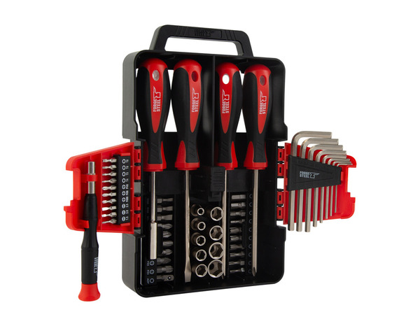 Mallette outils multifonctions 52 pièces - Forge steel - Brico Dépôt