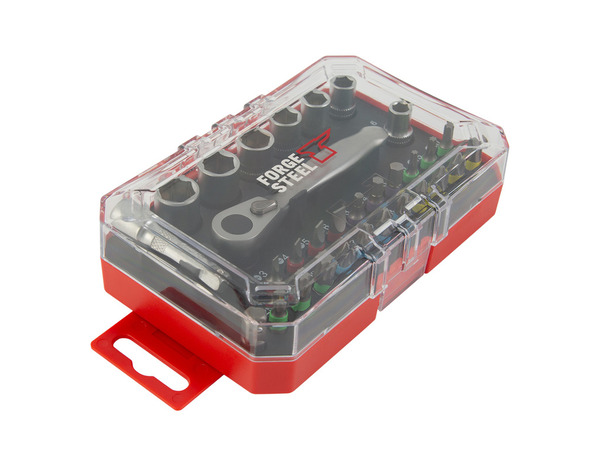 Coffret à douilles acier chrome vanadium 31 pièces - Forge steel - Brico Dépôt