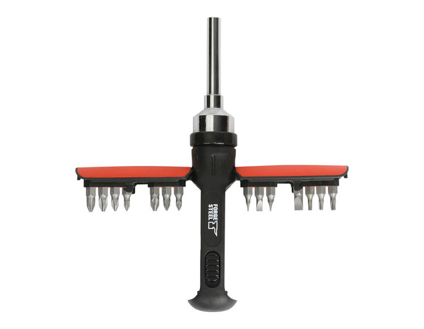 Lot de 2 tournevis et 14 porte-embouts acier - Forge steel - Brico Dépôt