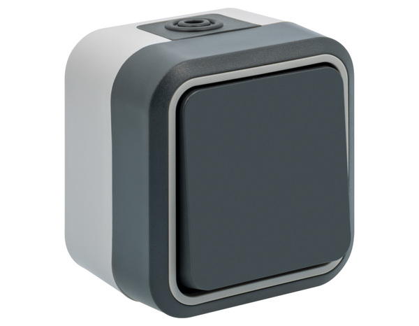 Interrupteur, poussoir étanche gris mat IP55 - Siemens - Brico Dépôt