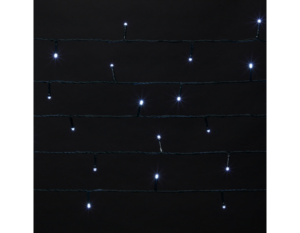 Guirlande lumineuse 120 LED blanc froid 11,9 m avec programmateur - Brico Dépôt