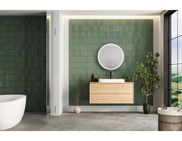 Miroir led rond 6500k IP44 CHRONIS - D.60 cm - Brico Dépôt