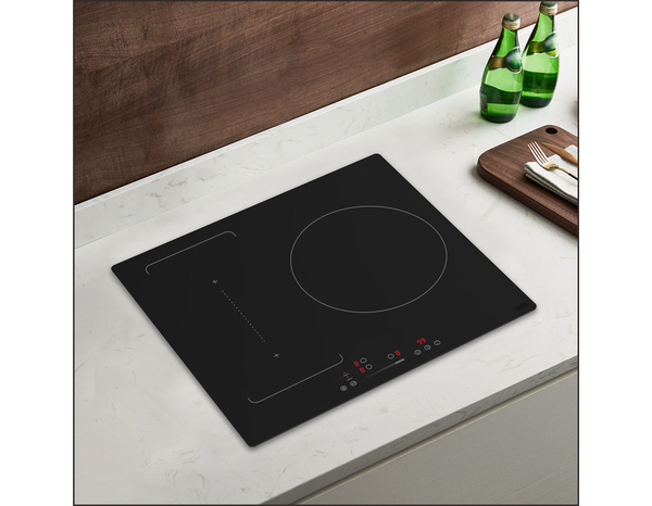 Plaque induction 6600W noir, 3 zones flexibles - L.59 x P.52 x H.5,6 cm - Cooke and Lewis - Brico Dépôt