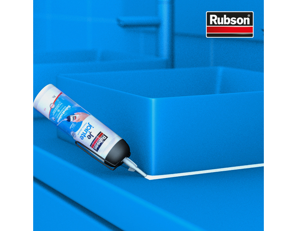 Joint silicone avec pistolet - Blanc - 100 ml - Rubson - Brico Dépôt