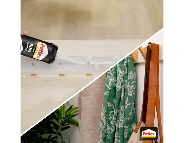 Colle de fixation plinthe et travaux d’intérieur - cartouche de 380 g - Pattex - Brico Dépôt