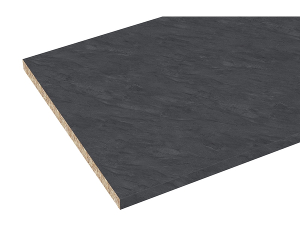 Plan de travail en particules stratifié anthracite GALAXIE - L.180 x Ep.2,8 cm - Brico Dépôt