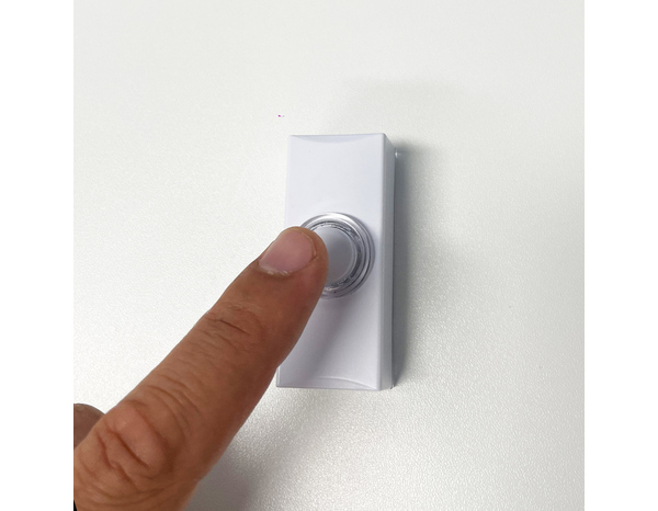 Bouton de sonnette filaire rétro éclairé blanc - Brico Dépôt