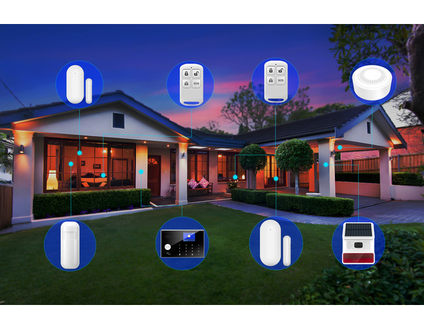 Détecteur de mouvement infrarouge et alarme blanc - Brico Dépôt