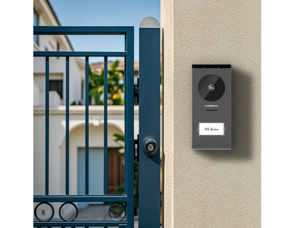 Portier vidéo connecté 7 pouces noir, vision noctune - Brico Dépôt