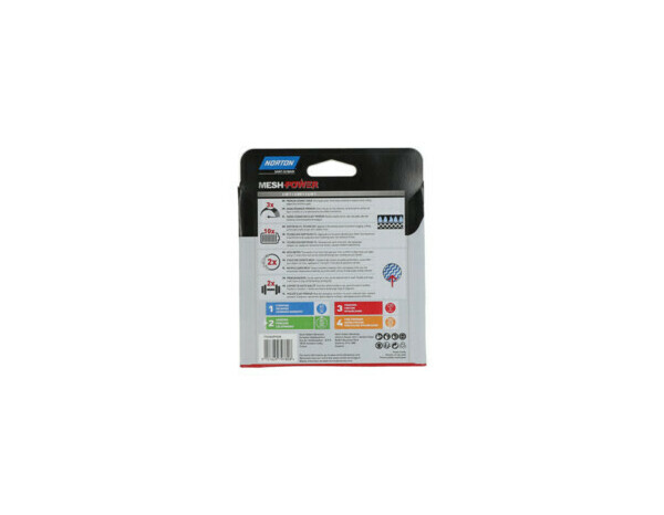 5 feuilles de ponçage 125 mm - Grain 80 - Norton - Brico Dépôt