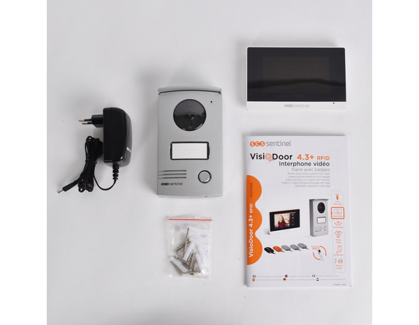 Interphone vidéo filaire, vision noctune VISIODOOR 4.3+ - SCS Sentinel - Brico Dépôt