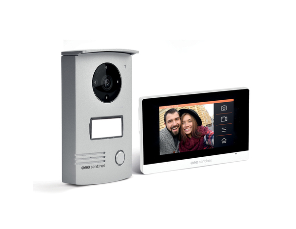 Interphone vidéo filaire, vision noctune VISIODOOR 4.3+ - SCS Sentinel - Brico Dépôt