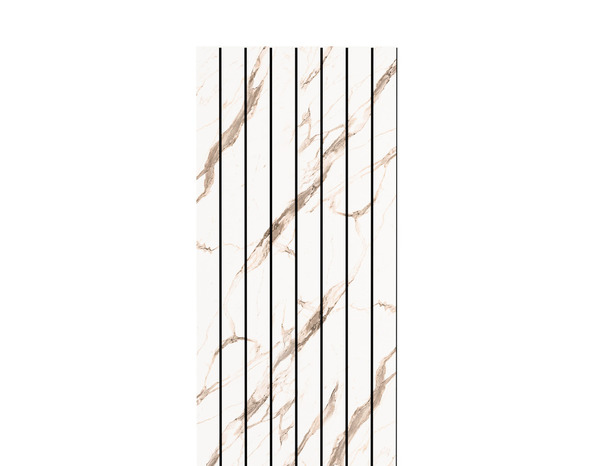 Panneau MDF marbre blanc - H.275 x Ep.30 cm - Brico Dépôt