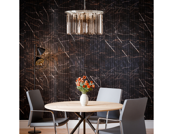 Panneau MDF marbre noir - H.275 x Ep.30 cm - Brico Dépôt