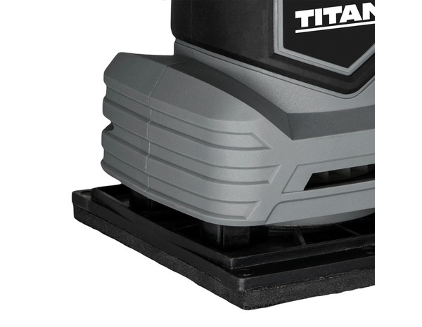 Ponceuse vibrante 200 W, poignée antidérapante - L.25 x l.11,5 x H.15 cm - Titan - Brico Dépôt