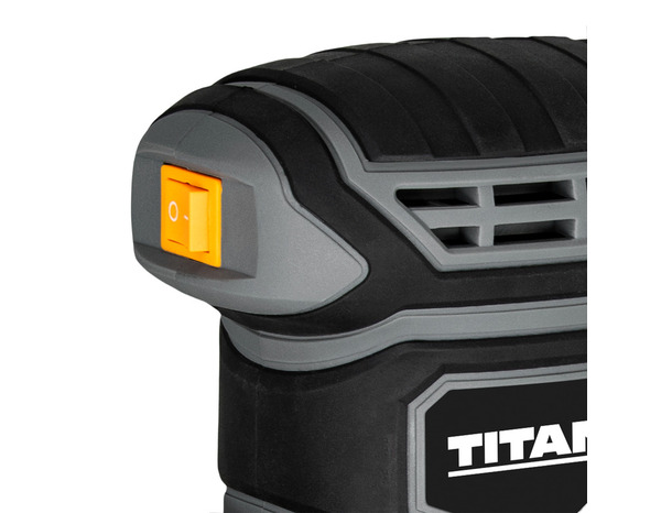 Ponceuse vibrante 200 W, poignée antidérapante - L.25 x l.11,5 x H.15 cm - Titan - Brico Dépôt