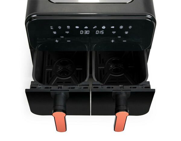 Airfryer 2 cuves 9L LIVOO X 2400W avec écran tactile numérique - Brico Dépôt