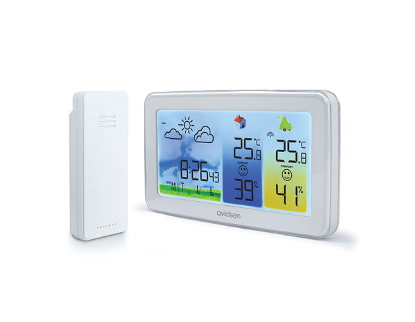 Station météo rétroéclairée avec écran couleur - Avidsen - Brico Dépôt