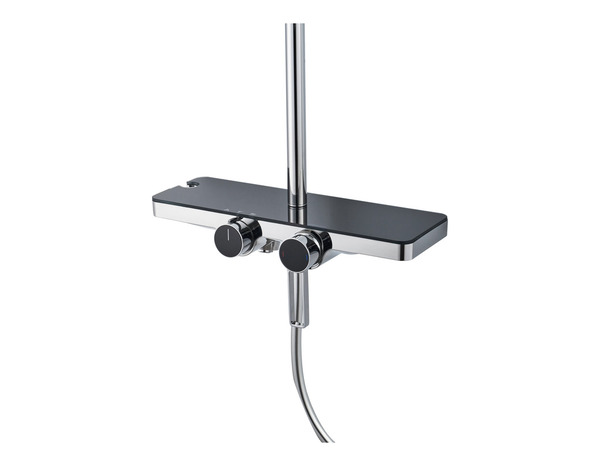 Colonne de douche mécanique noire 124 cm KAROL - Brico Dépôt