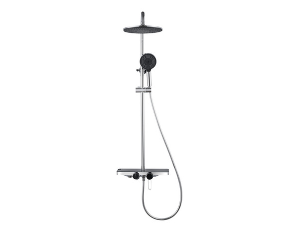 Colonne de douche mécanique noire 124 cm KAROL - Brico Dépôt