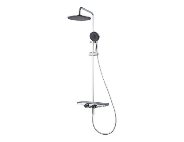 Colonne de douche mécanique noire 124 cm KAROL - Brico Dépôt