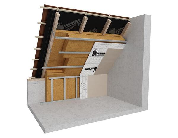 4 panneaux en fibre de bois 140 mm - 1220 x 575 mm - Soprema - Brico Dépôt