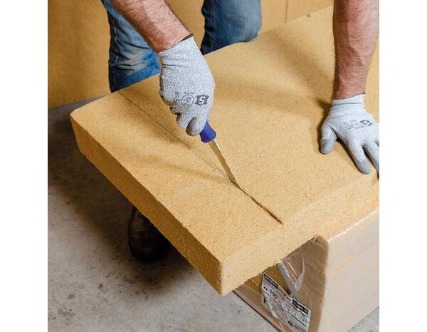 Fibre de bois Ep. 100 mm, lambda 38, R:2,6 - Lot de 4 panneaux 1,22x0,575m - Soprema - Brico Dépôt