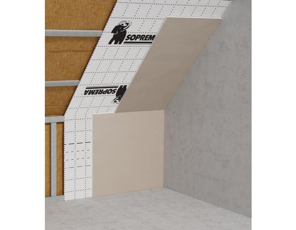 Membrane pare-vapeur L. 1,50 x l. 20 m quadrillée pour isolation murs et toitures - Soprema - Brico Dépôt
