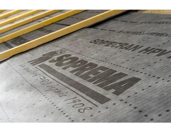 Ecran sous toiture et pare pluie Sop'écran et HPV R2 50 x 1.5 m - Soprema - Brico Dépôt