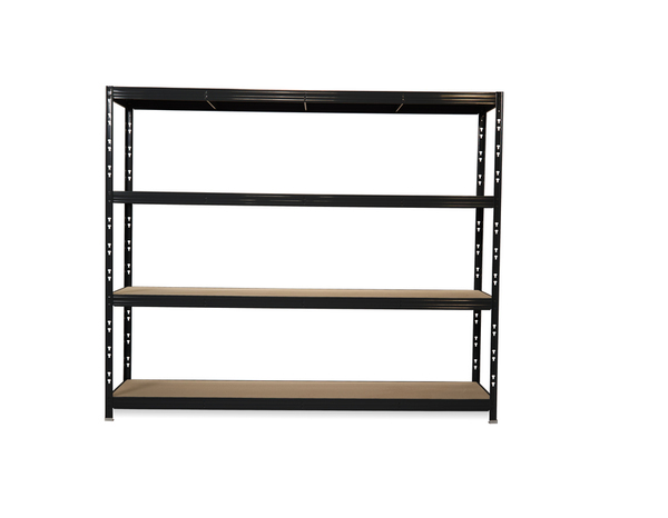 Etagère noire 4 plateaux - H. 200 x L. 237 x P. 60 cm - Brico Dépôt