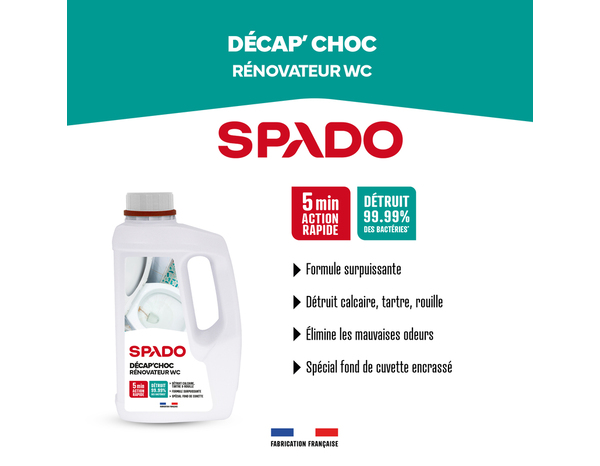 Décap'choc rénovateur WC - Bidon 1 L - Spado - Brico Dépôt