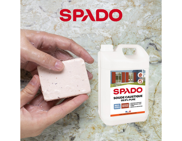 Soude caustique pure "Spado" 4 kg - Spado - Brico Dépôt