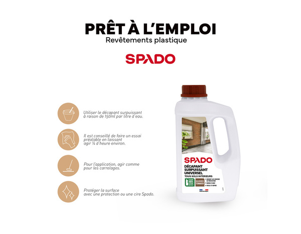 Décapant universel pour tout type de sol 1 L - Spado - Brico Dépôt