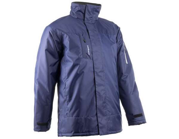 Parka PANDA bleu avec bande grise réfléchissante - taille L - Brico Dépôt