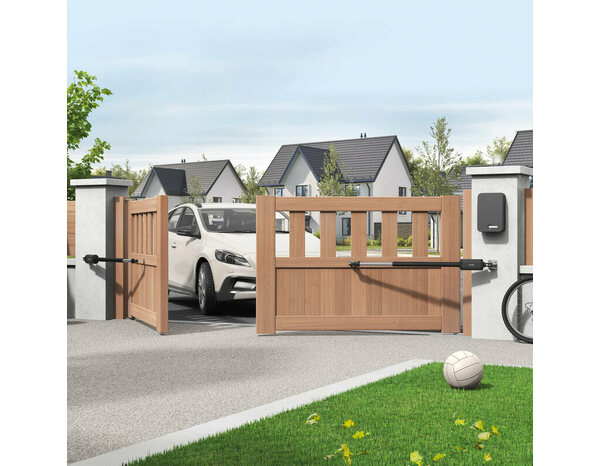 Motorisation téléscopique "STYRKA 320T" pour portail  2,50m 150kg avec 4 télécommandes - Avidsen - Brico Dépôt