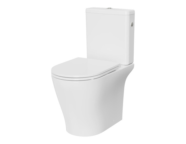 Pack WC à poser sans bride blanc céramique NANKI - H.79,7 x L.38,1 x P.64,2 cm - Brico Dépôt