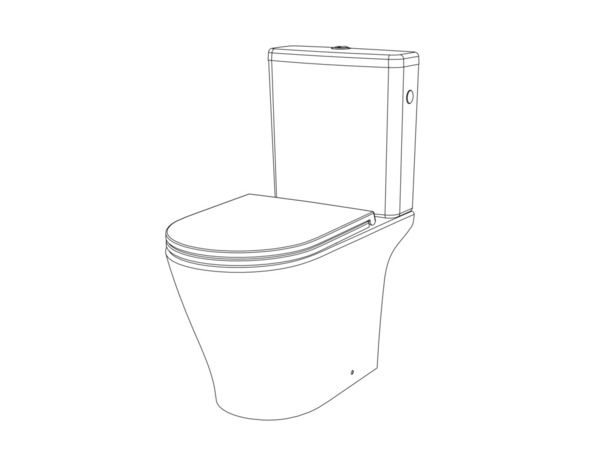 Pack WC à poser sans bride blanc céramique NANKI - H.79,7 x L.38,1 x P.64,2 cm - Brico Dépôt