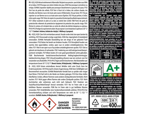 Aerosol multi-supports 400 ml Ral 8011 Brun - Richard - Brico Dépôt